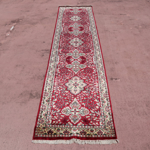 Jammu Kashmir Runner, Colorful Runner, Indian Runner Rug