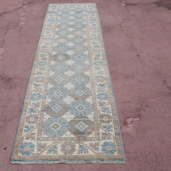 Khotan Runner, Afghani Oushak Rug, Authentic Runner