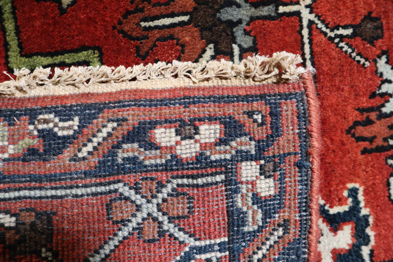 Rust Serapi Rug, Traditional Wool Rug, Hand Knotted Area Rug