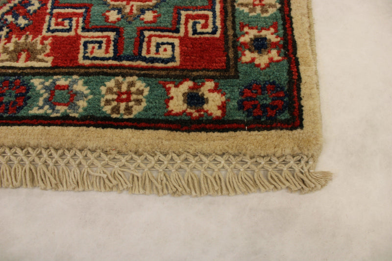 Multi colored area rugs, Kazak Rugs, Tribal Rugs, Living Room Rug Size, Rug In Kitchen