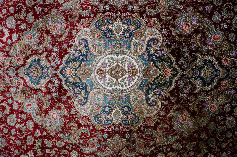 Silk Rug, Persian Design Rug, 500L High Quality Rug, Turkmenistan Rugs