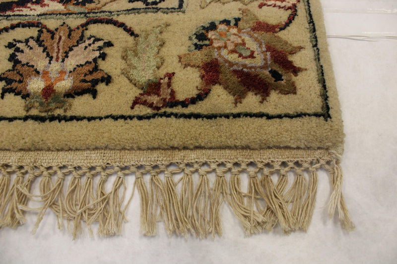 2'8" x 10'1" Silk Flower Hand Knotted Runner