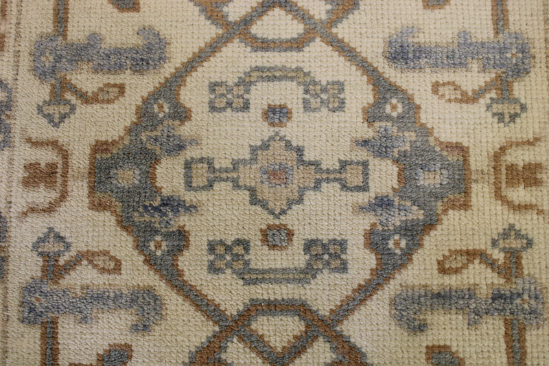 2'8" x 9'10" Oushak Hand Knotted Runner