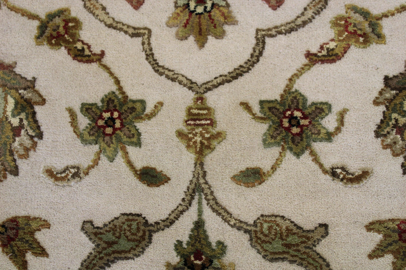 2'6" x 12'2" Silk Flower Hand Knotted Runner