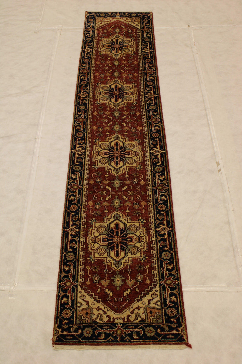 Serapi Handmade Caucasian Traditional Runner Rug