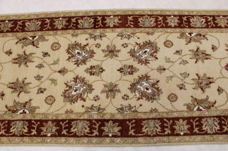 Hand Knotted Oushak Runner 2'6" x 11'4"