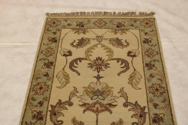 2'7" x 12'0" High Twist Hand Knotted Runner Rug