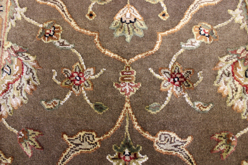 Silk Flower Hand Knotted Runner,100% lambs wool, 2'6" x 12'0"