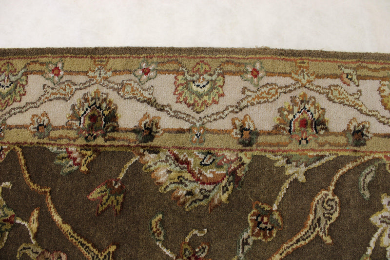 Silk Flower Hand Knotted Runner,100% lambs wool, 2'6" x 12'0"