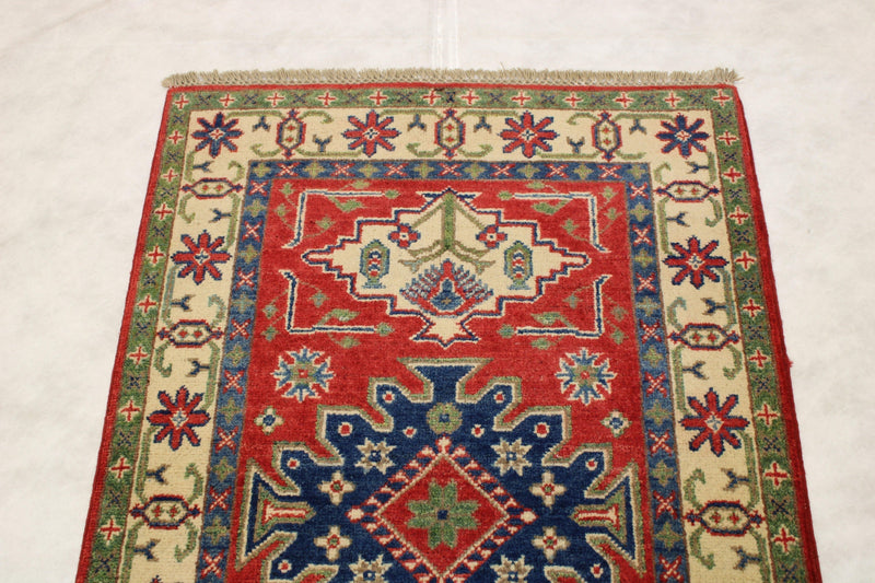 Kazak Rug, Tribal Rugs, Afgan Rugs, Elegant Rugs, 3x4 Area Rugs