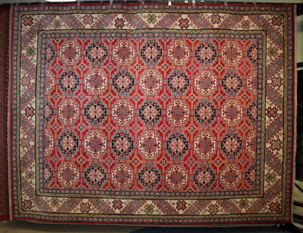 Kazak Rug, Tribal Rug, Afghan Rug 9x12, arearugs.com