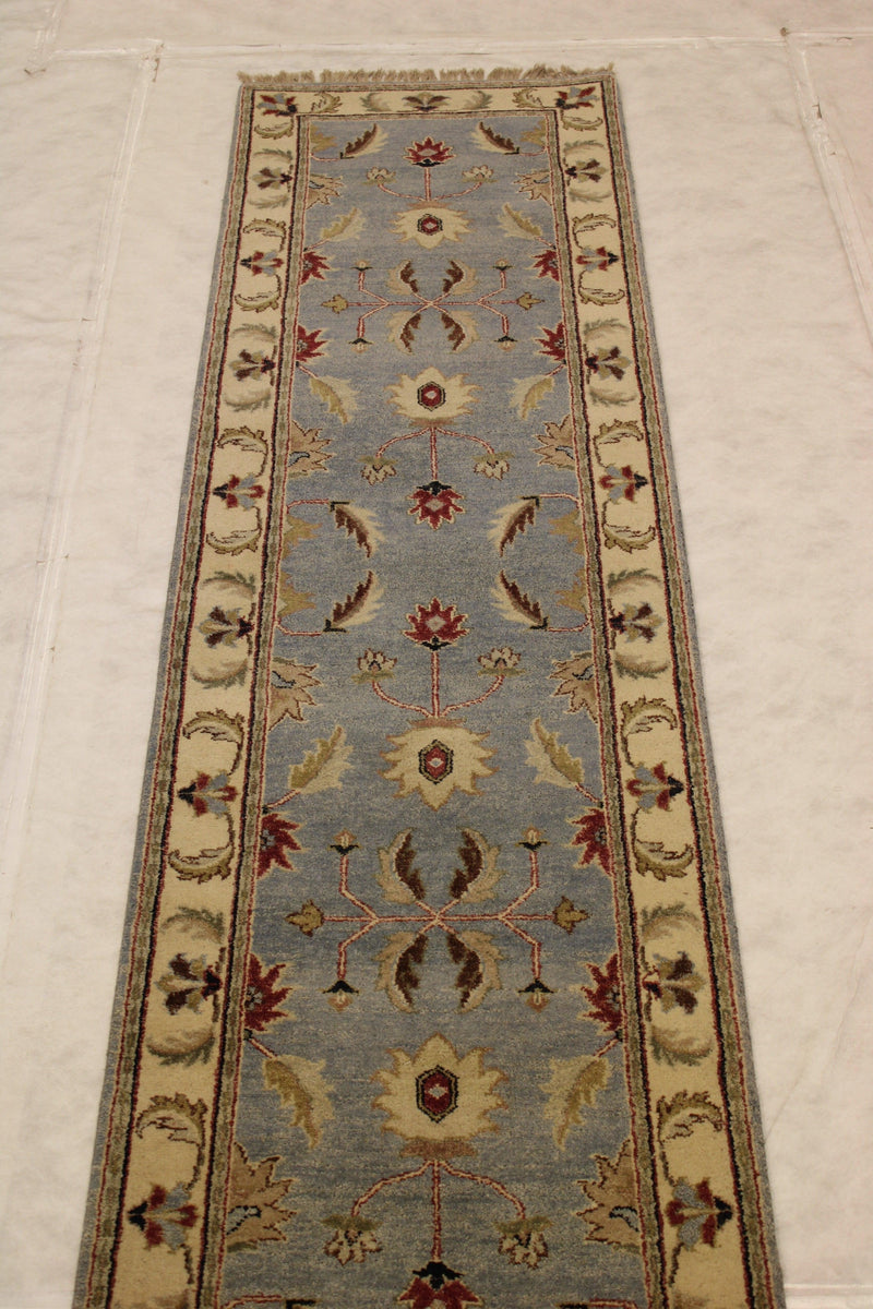 2'7" x 10'0" Indian Hand Knotted Runner