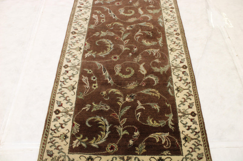 2'8" x 10'1" Persian Design Hand Knotted Runner