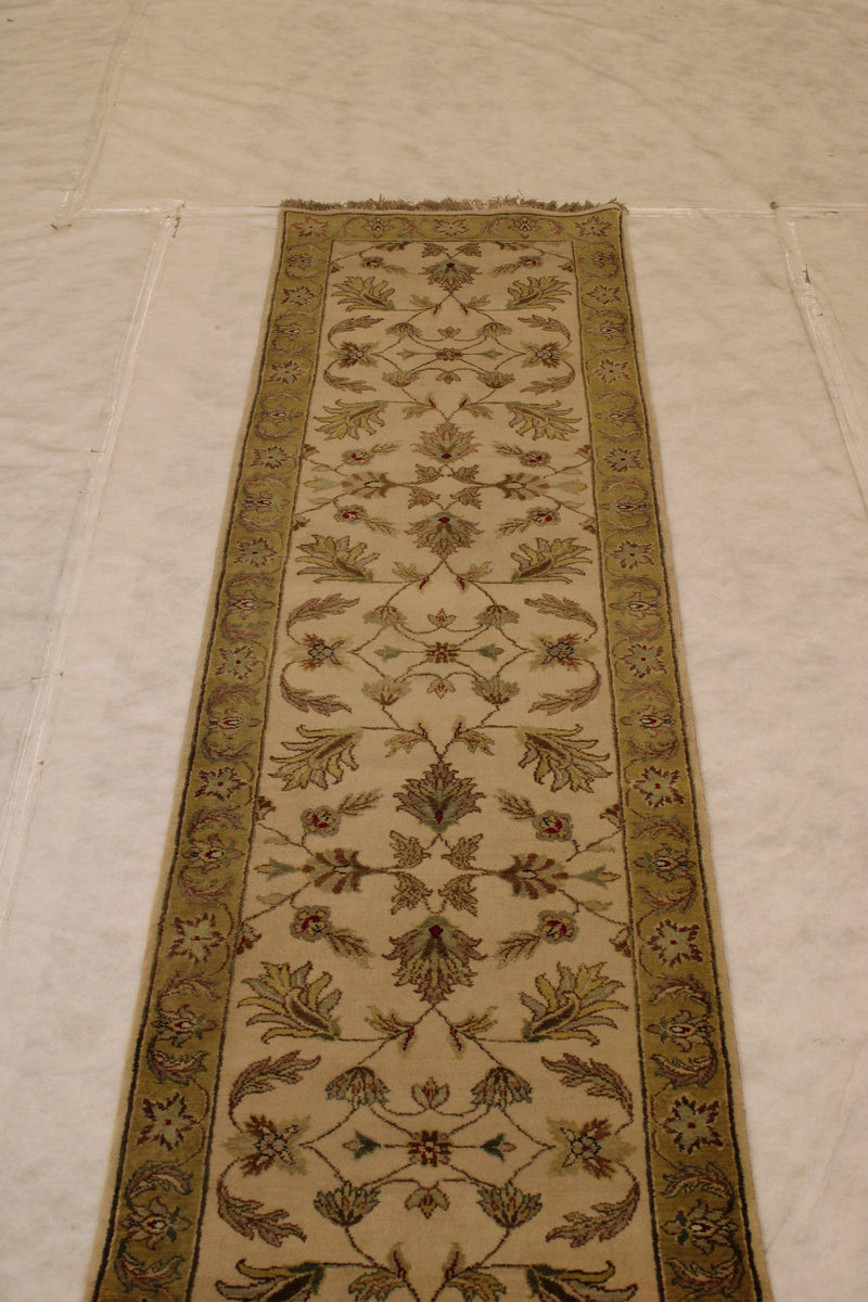 2'6" x 10'3" Persian Design Hand Knotted Runner