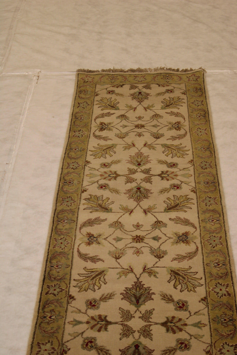 2'6" x 10'3" Persian Design Hand Knotted Runner