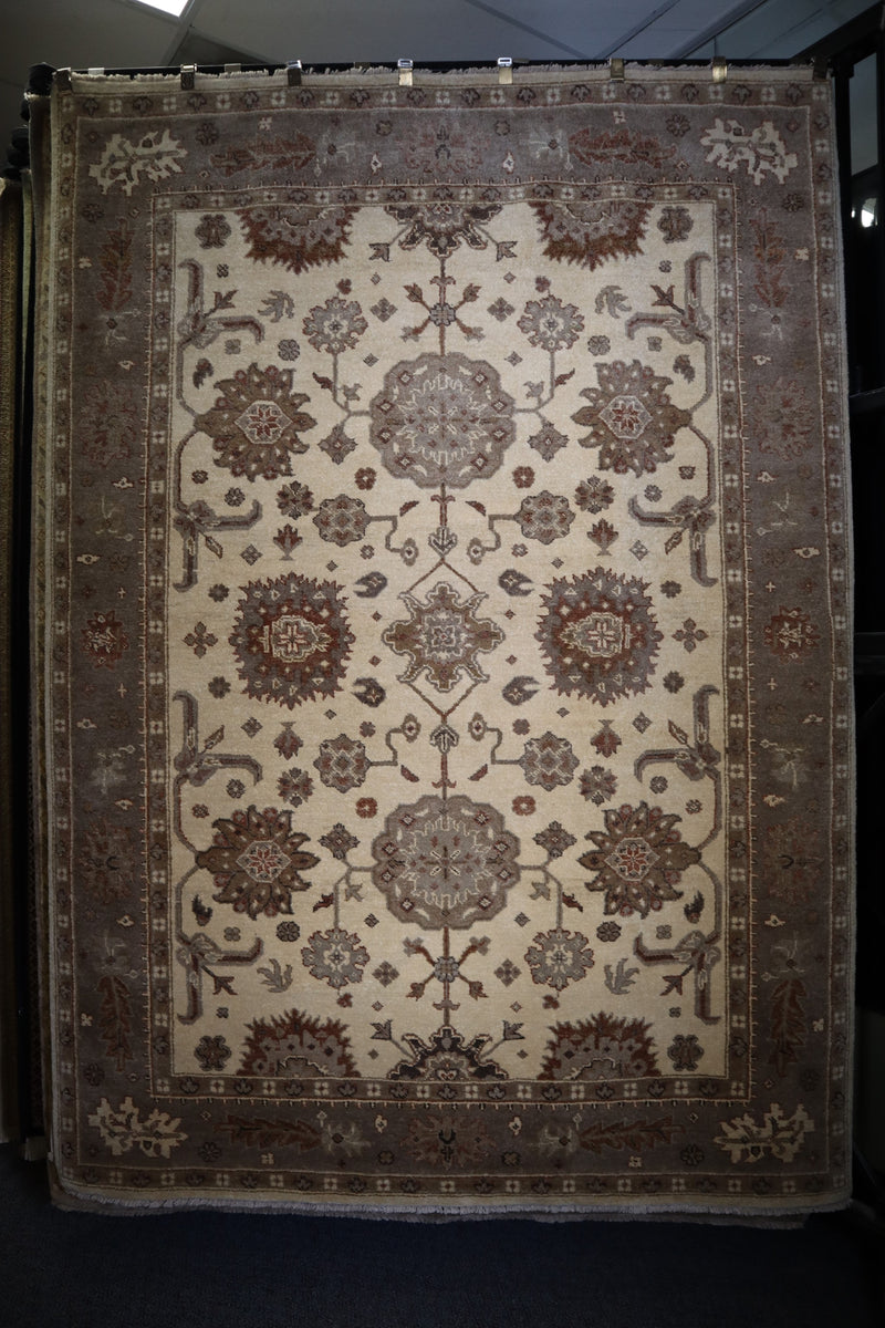 Oushak Rug, Persian Design Rug, 6x9 Rug, Area Rug For Bedroom