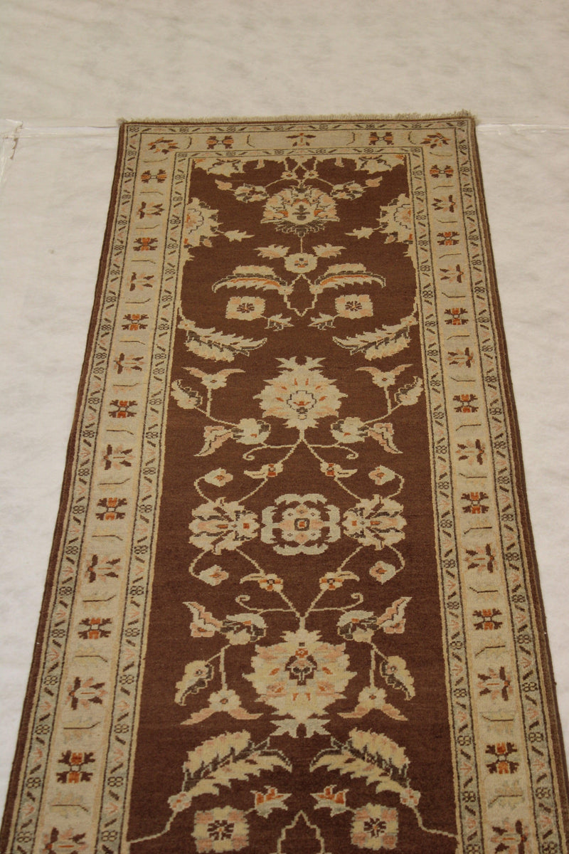 2'9" x 9'10" Oushak Hand Knotted Runner