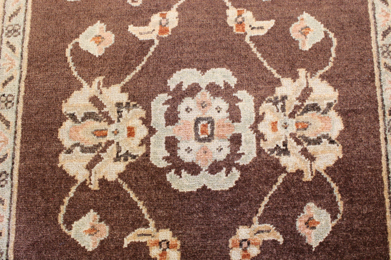 2'9" x 9'10" Oushak Hand Knotted Runner