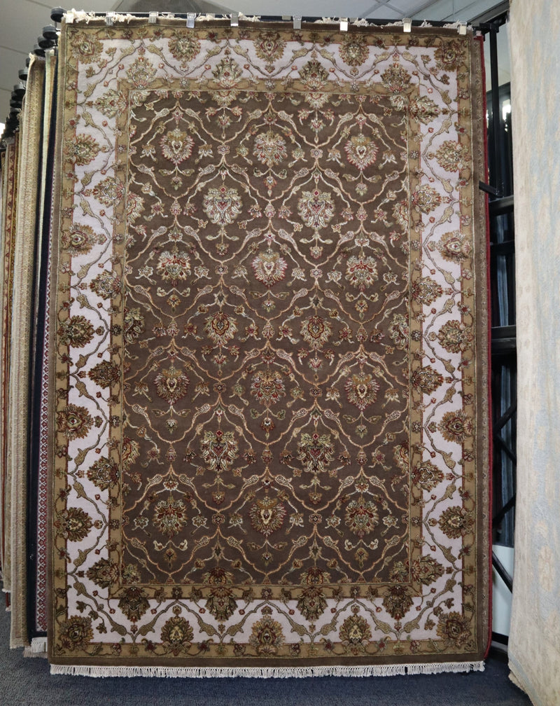 Silk Flower Rug, Persian Design Rug, Area Rug For Kitchen