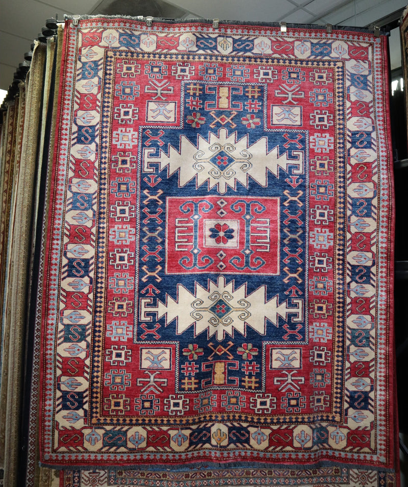 Kazak Rug, Tribal Rug, 6x8 Rug, Area Rugs For Bedroom