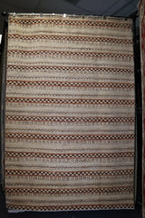 Oushak Rug, Afghani Tribal Rug, Vegetable Dye Rug, 6x9 Rug