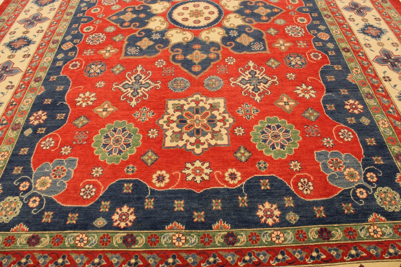 Kazak Rugs, Colorful Area Rugs, Afghan Rug, Tribal Rugs, 10x14 Rugs 