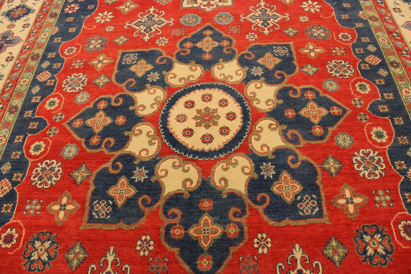 Kazak Rugs, Colorful Area Rugs, Afghan Rug, Tribal Rugs, 10x14 Rugs 