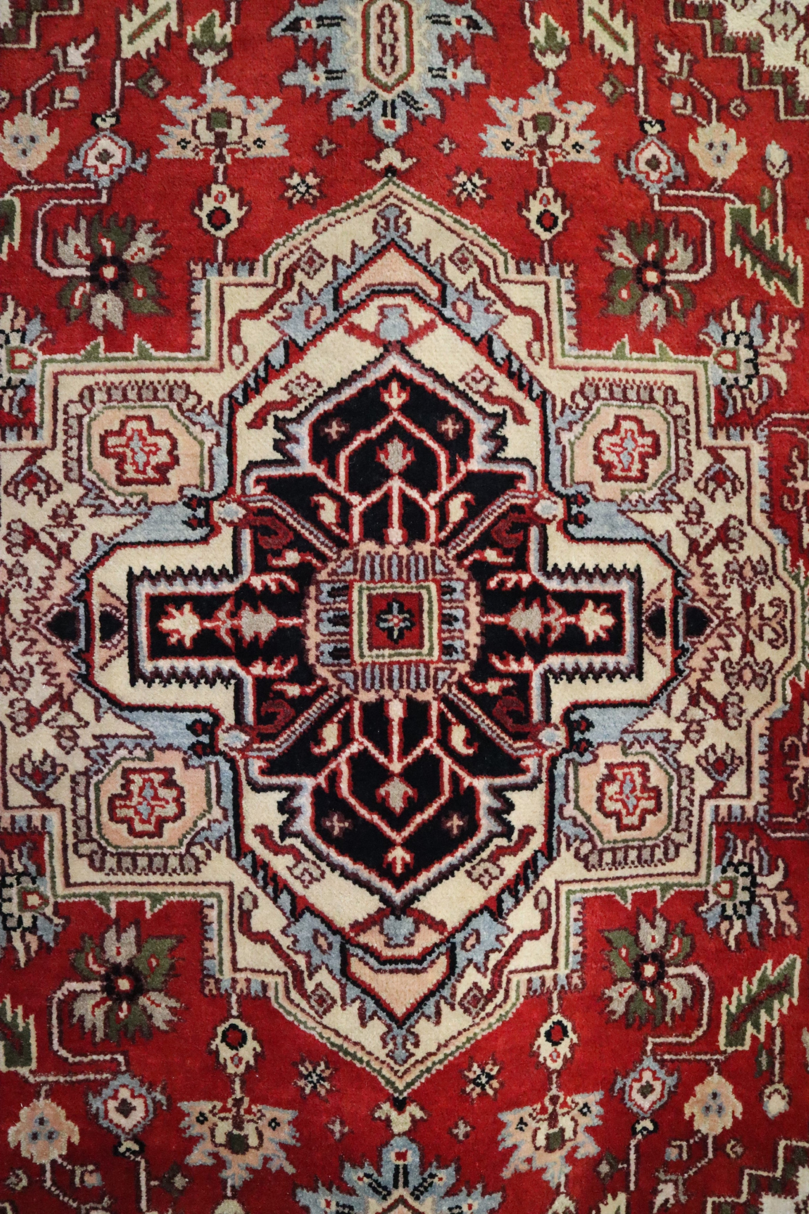 Serapi Rug, Persian Design Rug, Vegetable Dye Rug, 6x9