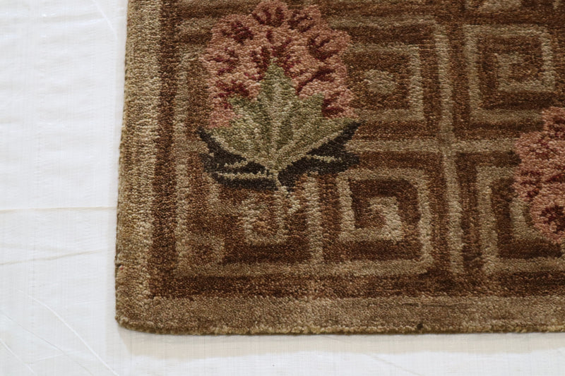 Handmade Wool Rug, Montmarte Design Rug, 5x8 Rug