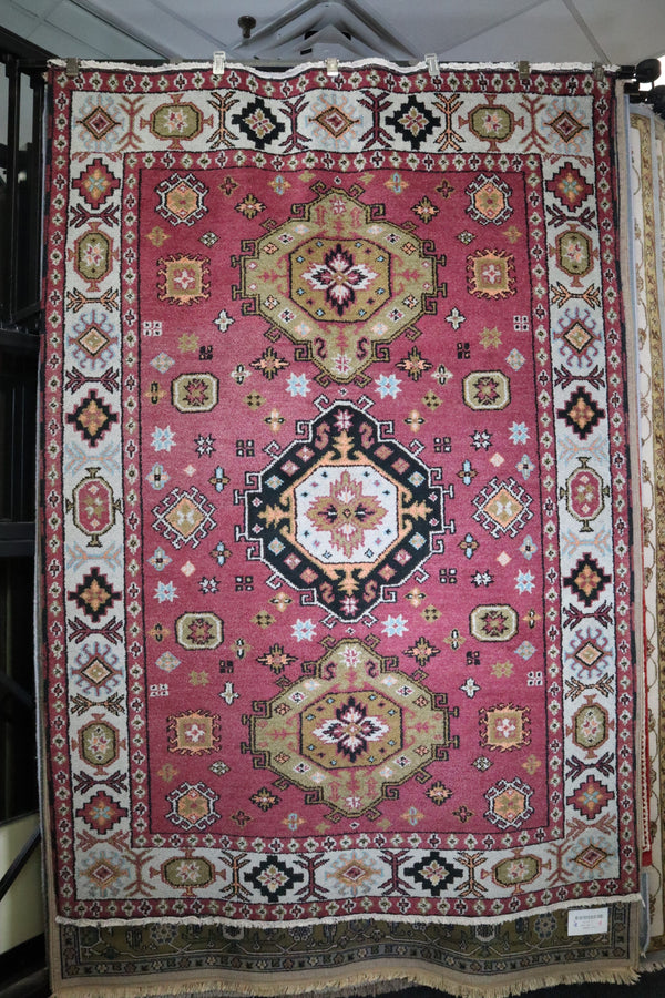 Kazak Rug, Colorful Area Rug