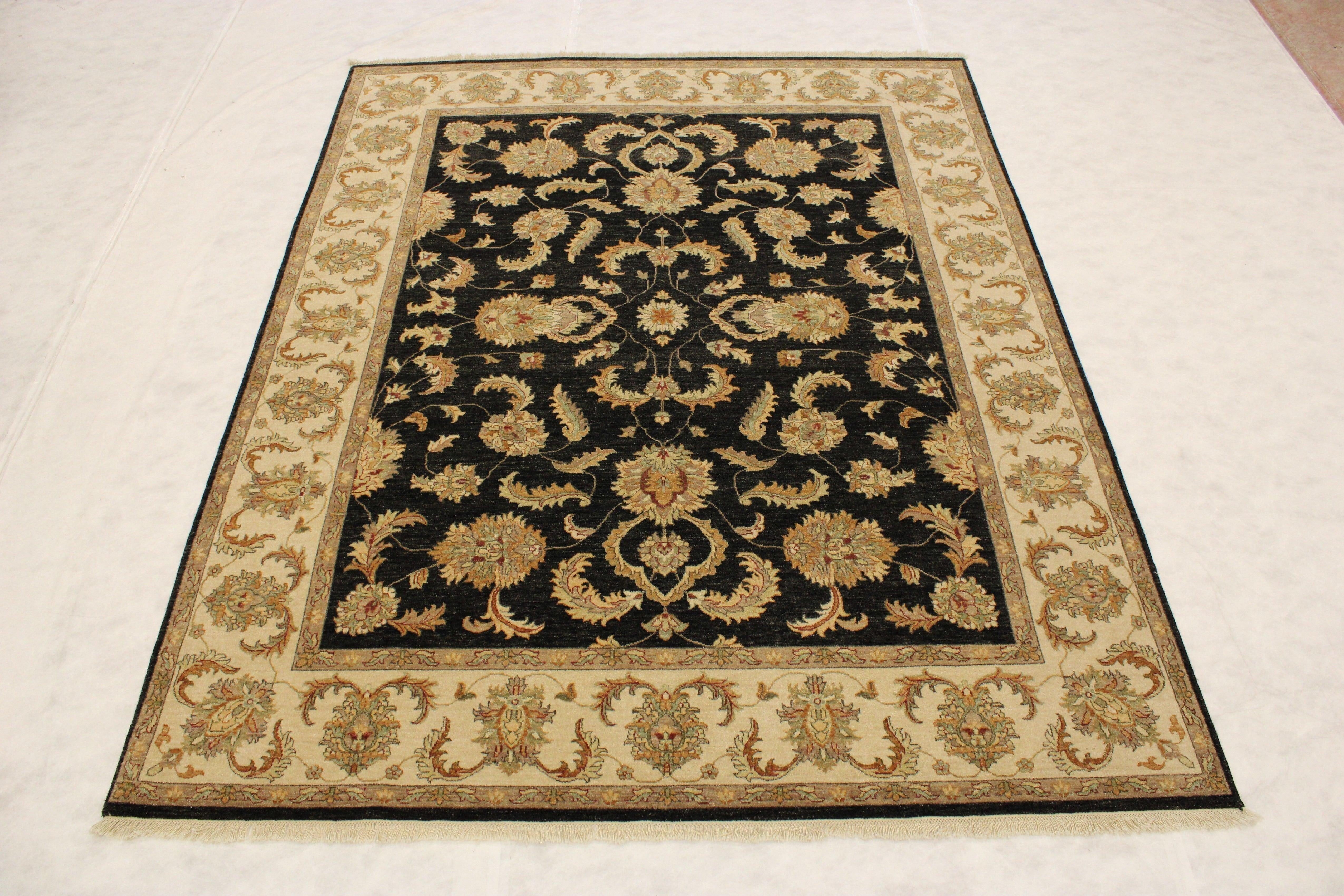 Oriental Rug, Hand Knotted Wool Rug, Indian Rugs, Area Rug Sizes, 8x10 Rugs 