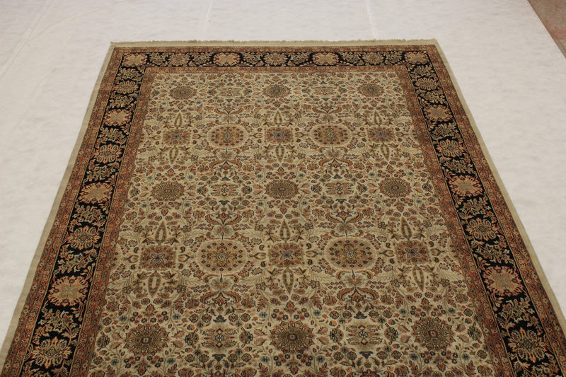 Indo Rug, Hand Knotted Wool Rug, Oriental Rug, Living Room Rug