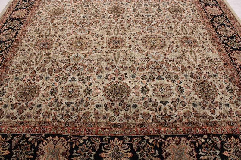 Indo Rug, Hand Knotted Wool Rug, Oriental Rug, Living Room Rug