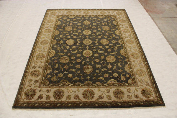 Hand Knotted Rug, Silk Flower Rug, Colorful Rug, Dining Room Rug