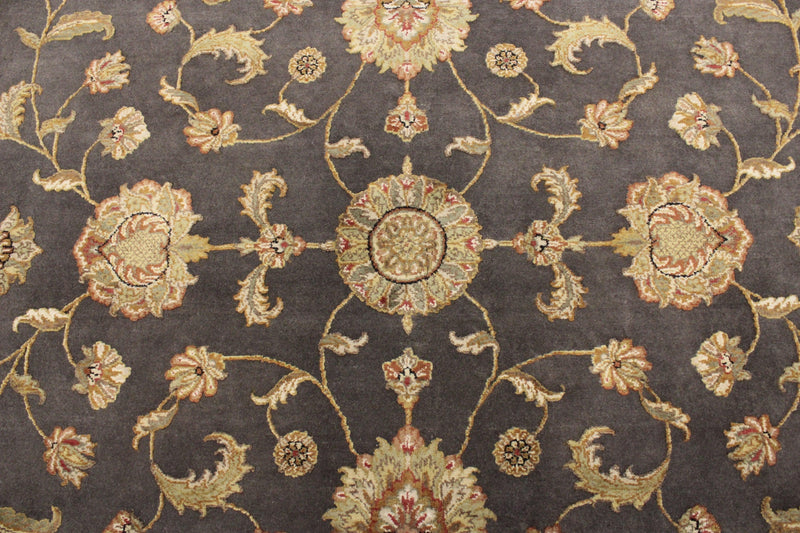 Hand Knotted Rug, Silk Flower Rug, Colorful Rug, Dining Room Rug