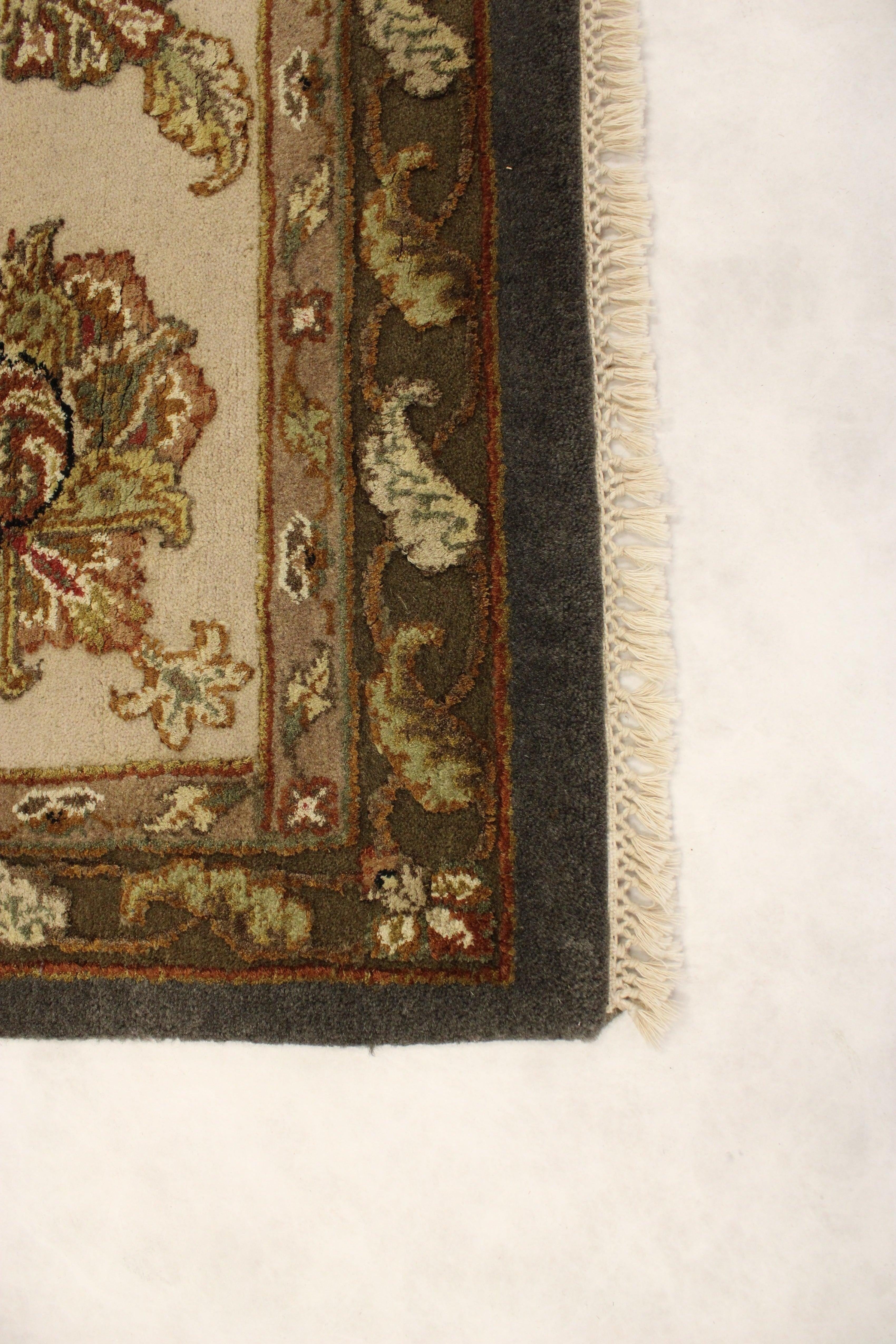 Hand Knotted Rug, Silk Flower Rug, Colorful Rug, Dining Room Rug