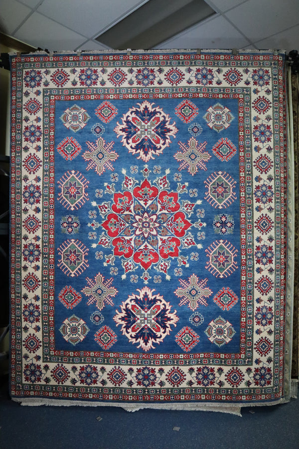 Kazak Rug, Bright Rug, Afghan Rug, Vegetable Dye Rug