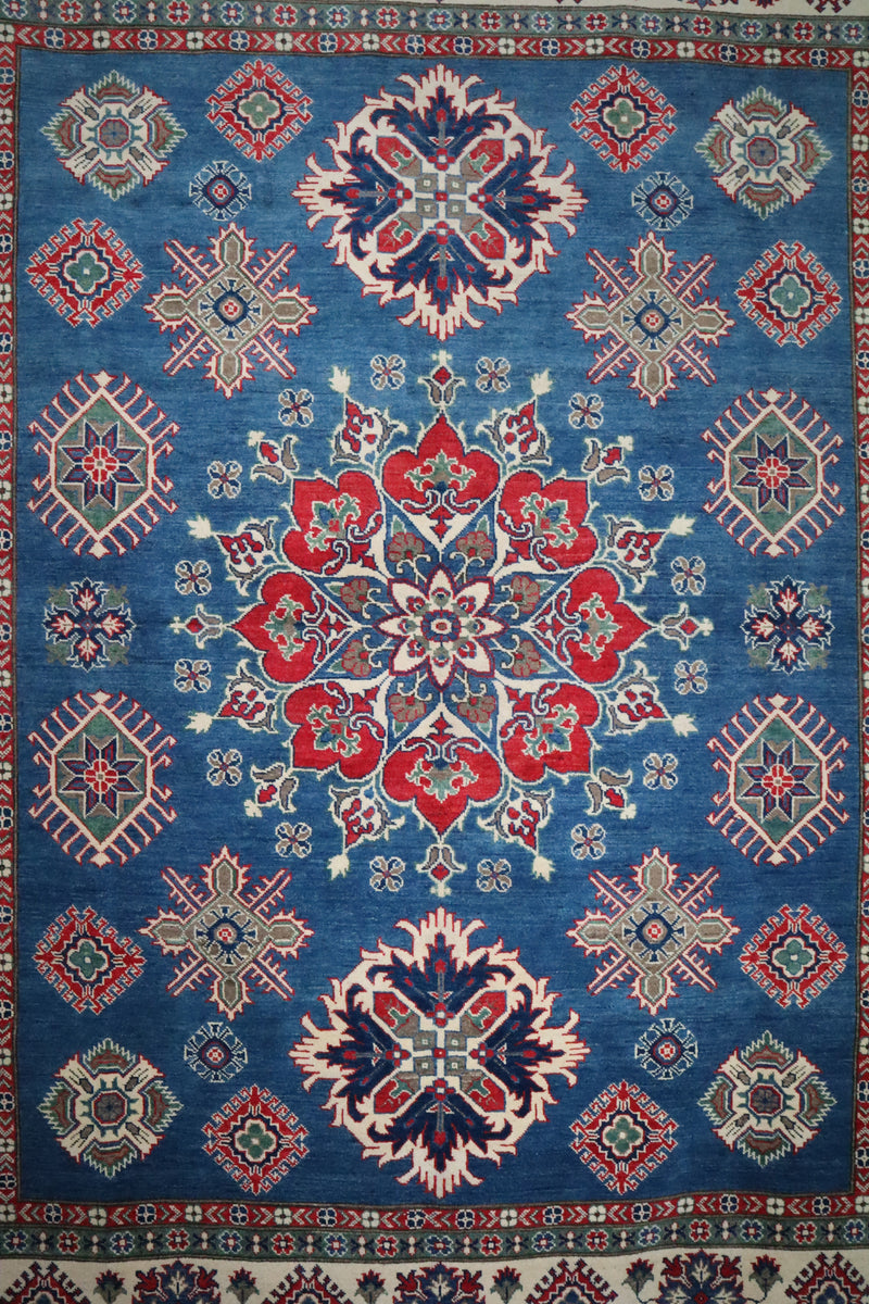 Kazak Rug, Bright Rug, Afghan Rug, Vegetable Dye Rug