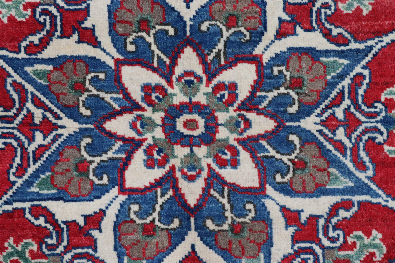 Kazak Rug, Bright Rug, Afghan Rug, Vegetable Dye Rug