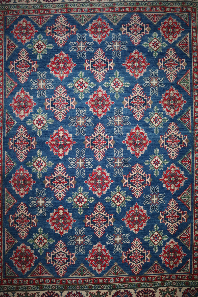 Kazak Rug, Oriental Rug, Colorful Area Rug