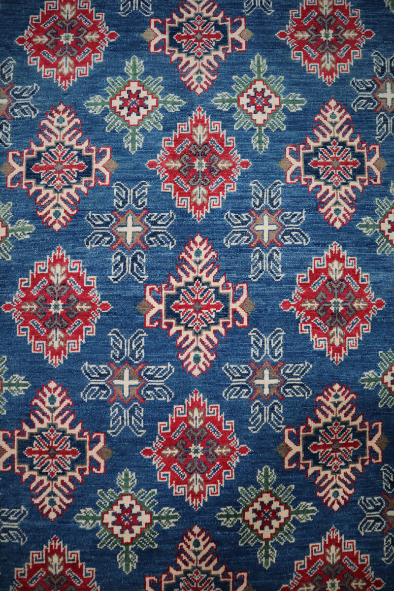 Kazak Rug, Oriental Rug, Colorful Area Rug