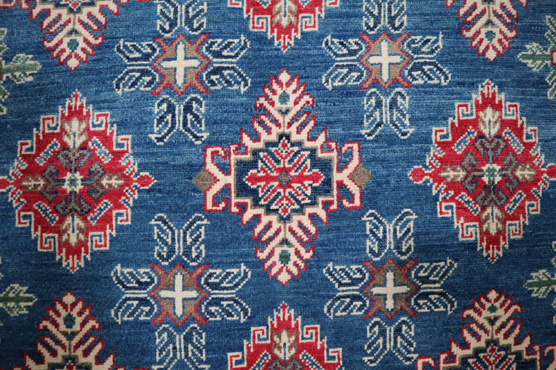 Kazak Rug, Oriental Rug, Colorful Area Rug