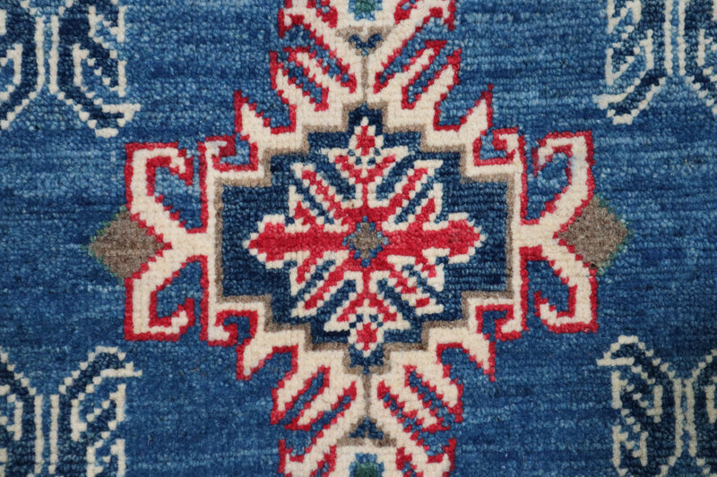 Kazak Rug, Oriental Rug, Colorful Area Rug