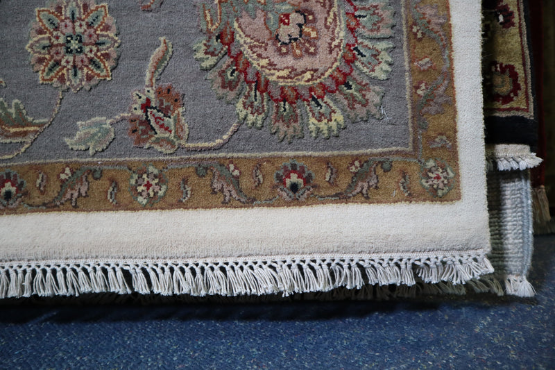 Silk Flower Rug, Persian Design Rug, Hand Knotted Rug