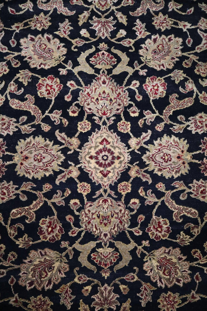 Jaipur Rug, Black Rug, Hand Knotted Oriental Rug