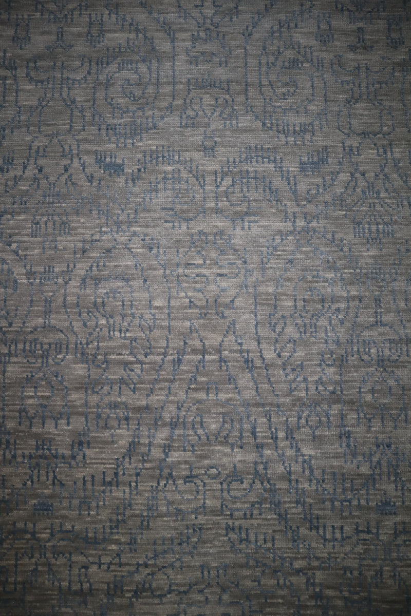 Ocean Breeze Rug, Kashmir Rug, Hand Knotted Wool Rug