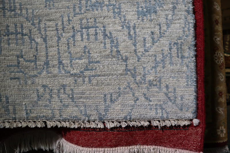 Ocean Breeze Rug, Kashmir Rug, Hand Knotted Wool Rug