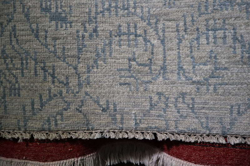 Ocean Breeze Rug, Kashmir Rug, Hand Knotted Wool Rug