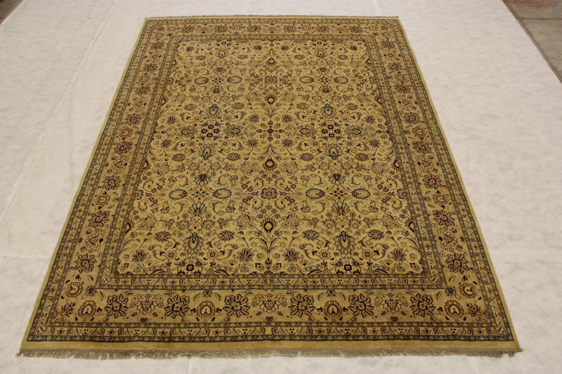 Pak Persian Rug, Authentic Rug, Ivory Rugs, Bedroom Rug, 9x12 Rug