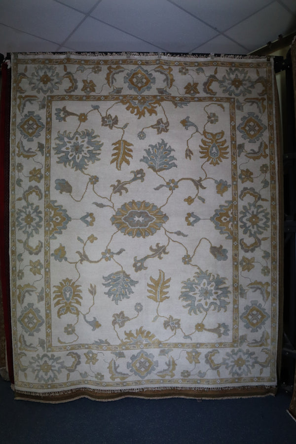 Oushak Rug, Oriental Wool Rug, Hand Knotted Area Rug